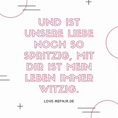 Lustiger Liebesspruch