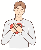 Mann sitzt nachdenklich da und stellt sich in Gedanken eine Frau vor - inneres Bild, das das Vermissen auslöst